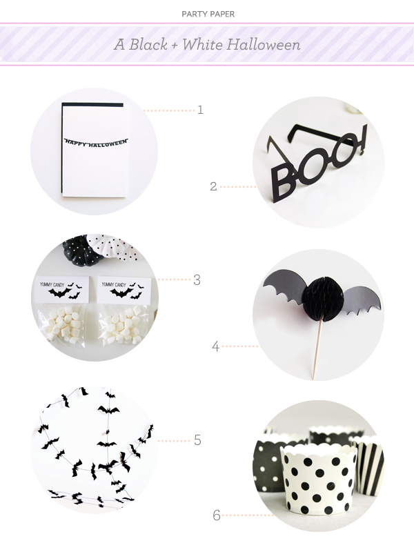 Party Paper: A Black + White Halloween