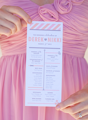 Day-Of Wedding Stationery Inspiration and Ideas: Bubblegum Pink via Oh So Beautiful Paper
