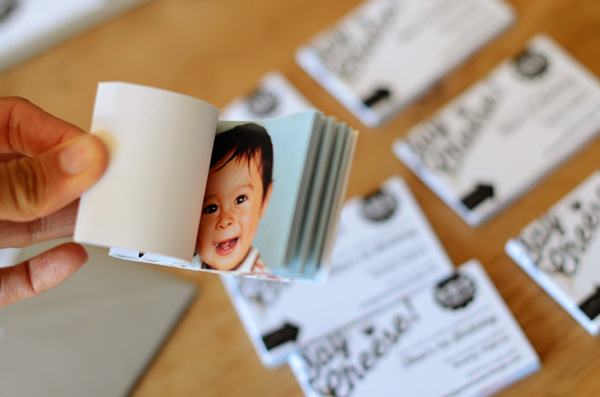Theo's Flipbook 1st Birthday Party Invitations by Good on Paper via Oh So Beautiful Paper (17)