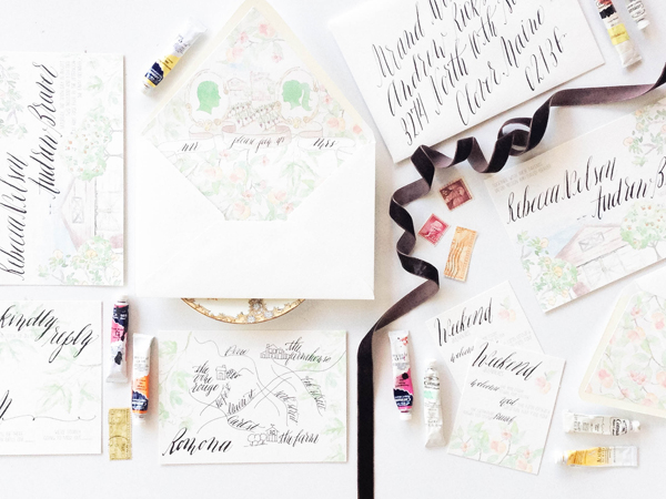 Floral-Illustrated-Calligraphy-Wedding-Invitations-Moira-Design-Studio2
