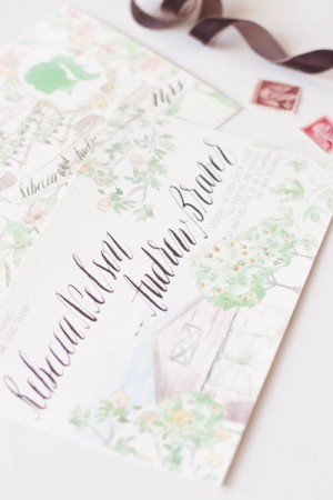 Floral-Illustrated-Calligraphy-Wedding-Invitations-Moira-Design-Studio8