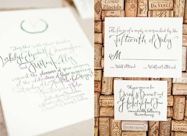 Hardink Calligraphy - Calligraphy wedding invitation details