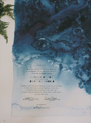Day-Of Wedding Stationery Inspiration and Ideas: Dark and Moody via Oh So Beautiful Paper