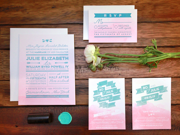 Pink-Aqua-Ombre-Wedding-Invitations-And-Here-We-Are2