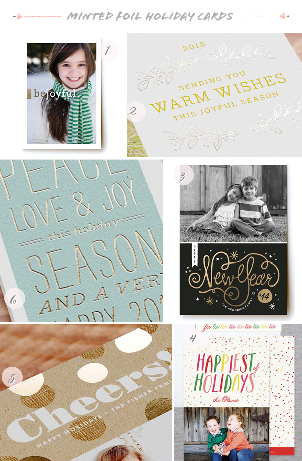 Foil Holiday Cards From Minted And A Giveaway 