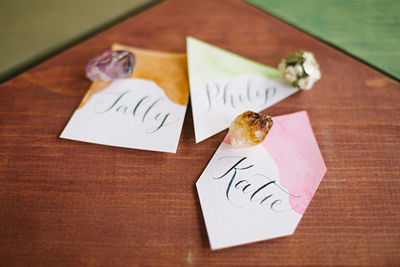 Day-Of Wedding Stationery Inspiration and Ideas: Watercolor via Oh So Beautiful Paper