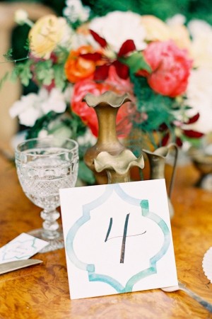 Day-Of Wedding Stationery Inspiration and Ideas: Watercolor via Oh So Beautiful Paper