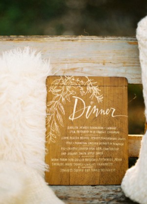 Day-of Wedding Stationery Inspiration and Ideas: Evergreen via Oh So Beautiful Paper