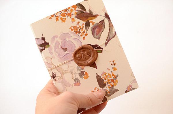 DIY Tutorial: Pattern Notebook Gifts or Wedding Favors by Antiquaria for Oh So Beautiful Paper