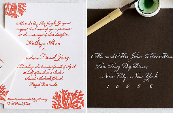 Anne Robin Calligraphy via Oh So Beautiful Paper