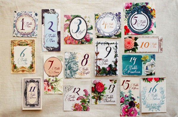 Day-of Wedding Stationery Inspiratoin: Bold Florals via Oh So Beautiful Paper