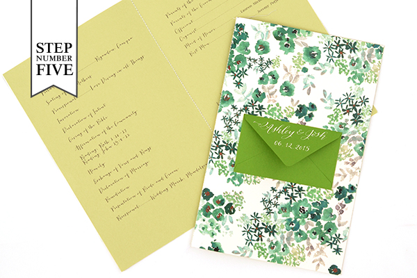 DIY Tutorial: Seed Packet Wedding Program by Antiquaria for Oh So Beautiful Paper