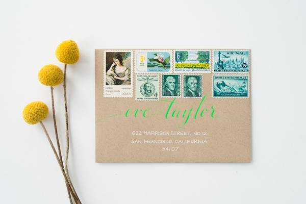 How-To-Mix-Vintage-Postage-Underwood-Letterpress-Anne-Robin-Calligraphy-Sweet-Pea2
