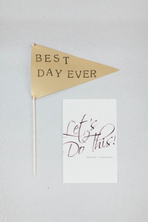 Day-of Wedding Stationery Inspiration: Best Day Ever via Oh So Beautiful Paper