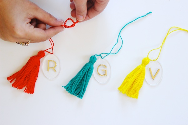 DIY Party Ideas: Acrylic Spirit Bottle Tags via Oh So Beautiful Paper