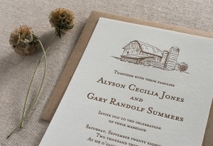 Barn Wedding Invitation