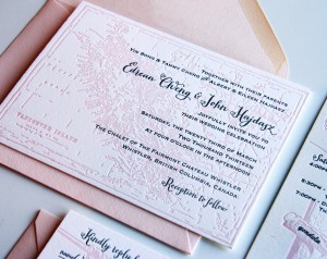 Whistler Map Wedding Invitation