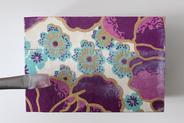 Mother's Day DIY Tutorial: Decoupage Recipe Box via Oh So Beautiful Paper