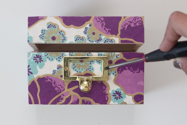 Mother's Day DIY Tutorial: Decoupage Recipe Box via Oh So Beautiful Paper