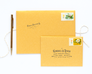 Gold Wedding Invitations Envelopes alisabobzien.com