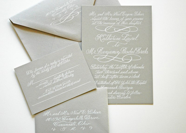 Calligraphy by Allison R. Banks via Oh So Beautiful Paper
