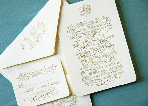Calligraphy by Allison R. Banks via Oh So Beautiful Paper