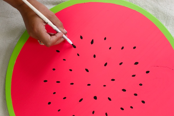 DIY Tutorial: Watermelon Serving Tray via Oh So Beautiful Paper