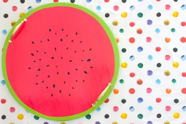 DIY Tutorial: Watermelon Serving Tray via Oh So Beautiful Paper