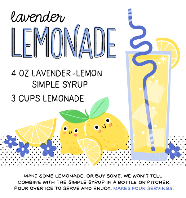 Lavender Lemonade Recipe Card by Hooray Today for Oh So Beautiful Paper