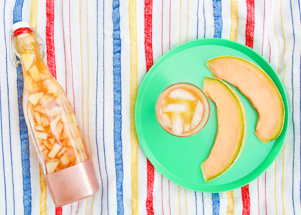 Peach Cantaloupe White Wine Sangria by Oh So Beautiful Paper