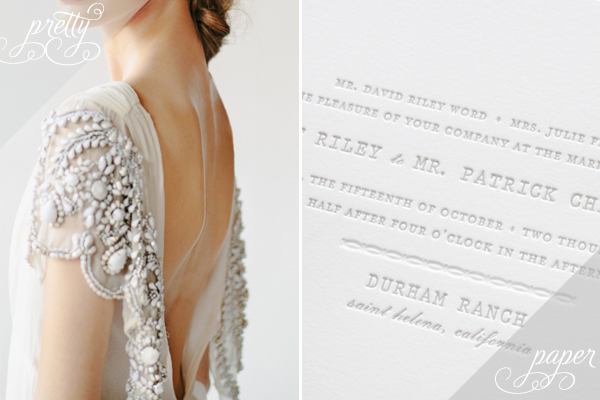 Understated Elegant Wedding Invitation Inspiration via Oh So Beautiful Paper