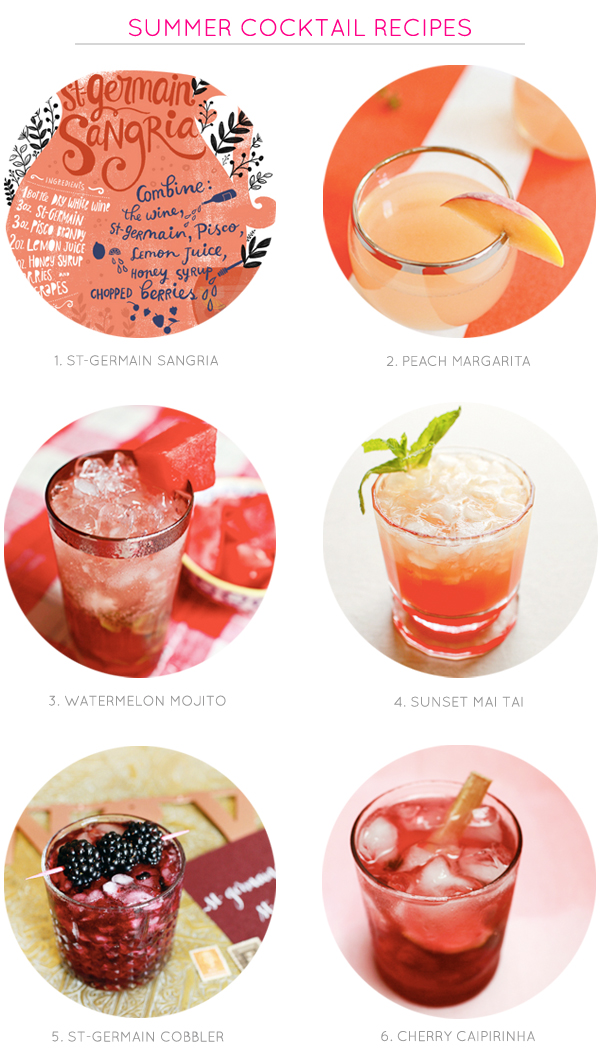 Summer Cocktail Recipes by Oh So Beautiful Paper