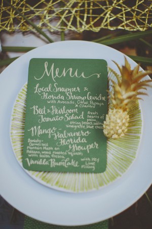 Day-of Wedding Stationery Inspiration: Tropical