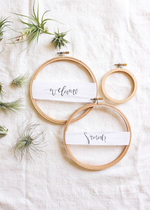 DIY Tutorial: Summer Air Plant Wreath for Weddings and Cocktail Parties via Oh So Beautiful Paper