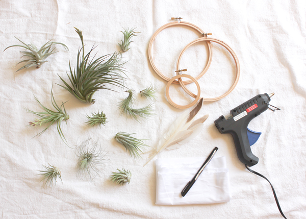 DIY Tutorial: Summer Air Plant Wreath for Weddings and Cocktail Parties via Oh So Beautiful Paper