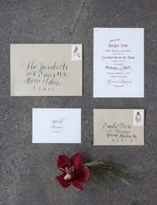 wedding invitations vintage afforable unique romantic marsala