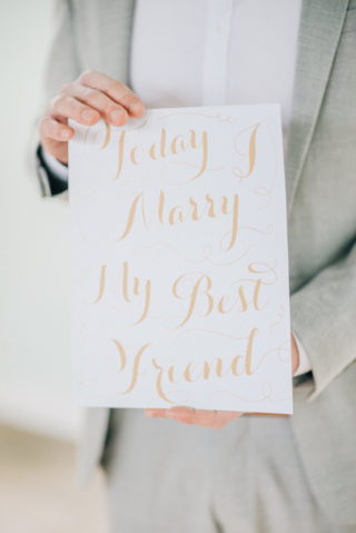 wedding sign today i marry my best friend neutral tan gray