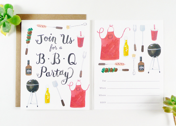 Four-Wet-Feet-Illustrated-Fill-In-Party-Invitations-BBQ2