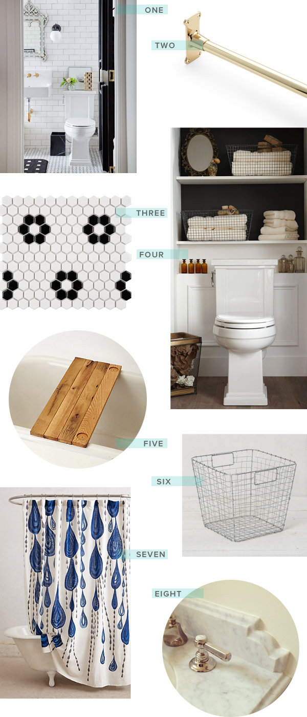 Oh So Beautiful Paper: Small Bathroom Renovation Inspiration