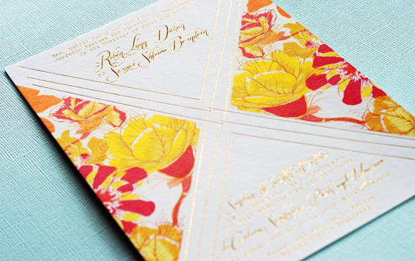 Colorful-Floral-Gold-Foil-Wedding-Invitations-Umama-OSBP8
