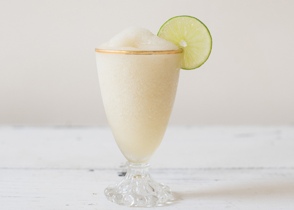 Frozen St-Germain Daiquiri Cocktail Recipe by Oh So Beautiful Paper / Photo by Sweet Root Village