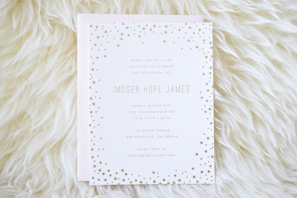 Hello-Lucky-Pink-Gold-Foil-Star-Birthday-Party-Invitations-OSBP