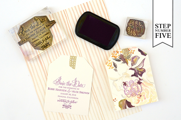 DIY Floral Wedding Save the Date Tags by Antiquaria for Oh So Beautiful Paper