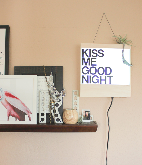 DIY Tutorial: Industrial Lightbox Typography Sign by A Fabulous Fete for Oh So Beautiful Paper