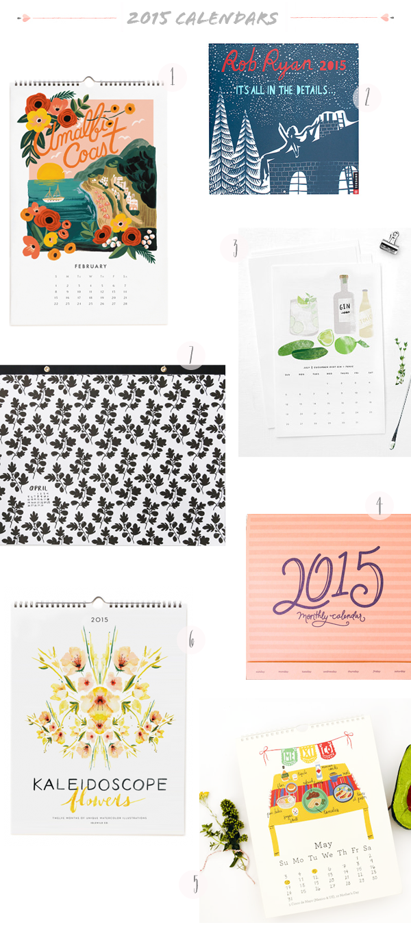 2015 Calendar Round Up by Oh So Beautiful Paper