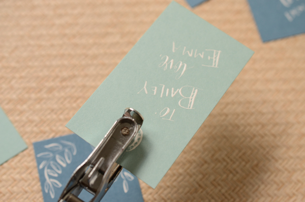 DIY Tutorial: Calligraphy Gift Tags by Antiquaria for Oh So Beautiful Paper