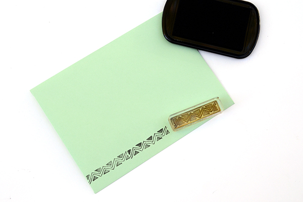 Mint-AddressingDIY Tutorial: Holiday Envelope Addressing Styles by Antiquaria for Oh So Beautiful Paper