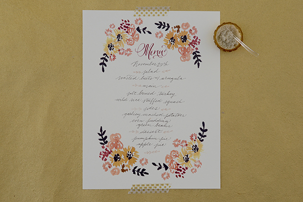 Printable Thanksgiving Table DÃ©cor by Antiquaria for Oh So Beautiful Paper 