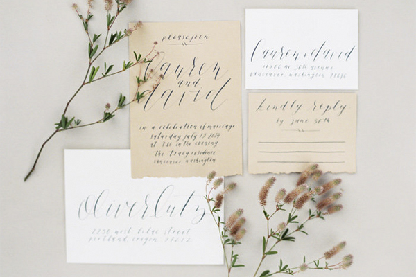 Calligraphy Inspiration: Cast Calligraphy via Oh So Beautiful Paper