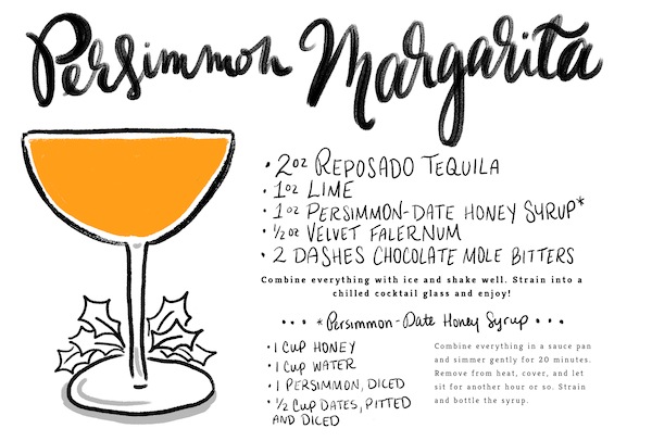Persimmon-Margarita-Cocktail-Recipe-Card-Shauna-Lynn-Illustration
